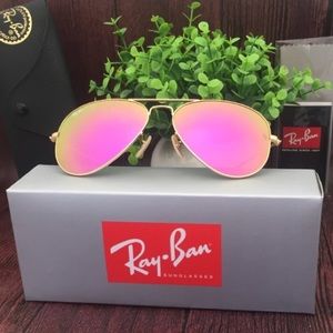 Authentic Pink Ray Ban - Cyclamen Flash Lens
